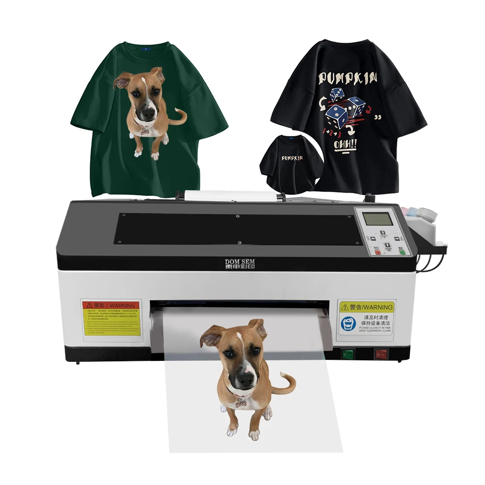 Digital automatic 30 cm dtf printer t shirt printer for clothes dtf transfers wholesale printing Dtf T-shirt Printer Machine
