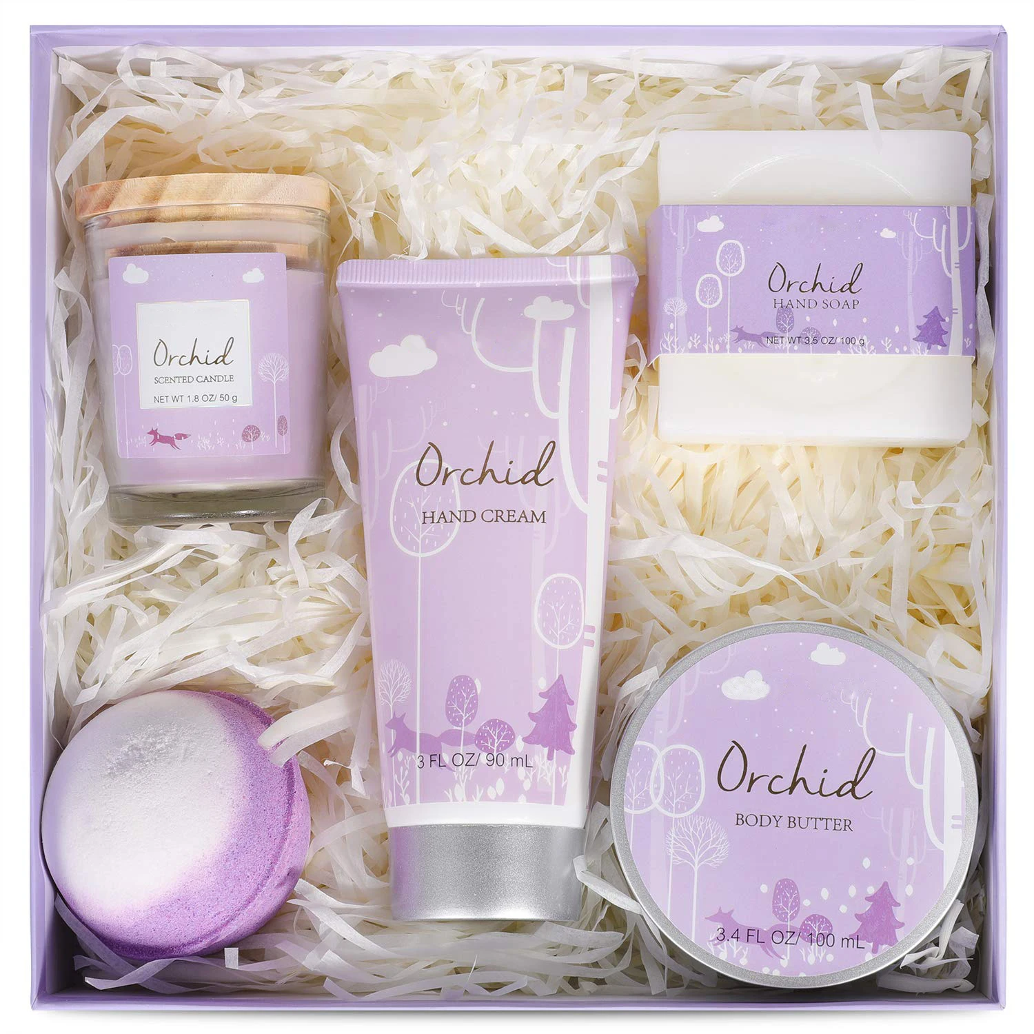 OEM Private Label Body Lotion Candle Bath Bomb Body Butter Combo Gift Set