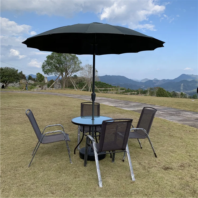 High Quality Outdoor Garden Furniture Glassfiber Patio Sun Big Size Umbrella For Hotel Pool Side Restaurant