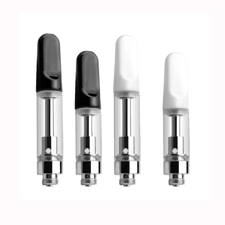 CBD Vape керамический катушечный картридж TH205 0,5 мл 1,0 мл стеклянный резервуар Атомайзеры толстое масло одноразовая ручка испарителя 510