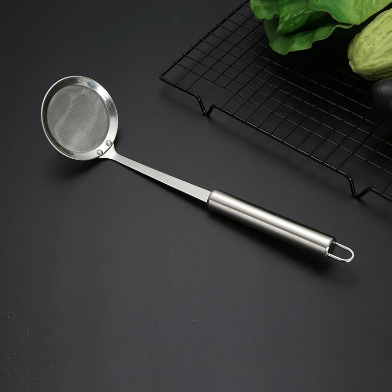 factory wholesale stainless steel 304 18/8 trainer colander skimmer filter strainer spoon