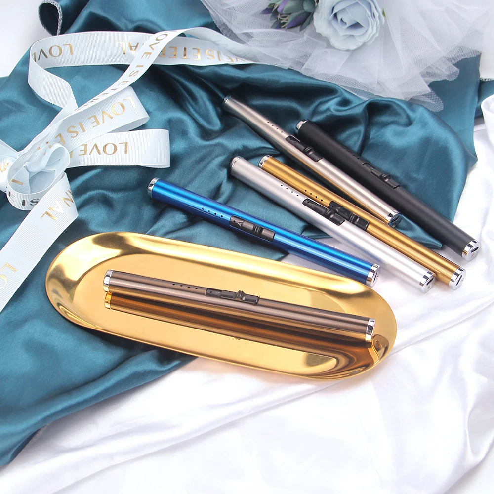 Hot Sale Arc/Candle Electric Lighter Rechargeable USB Flameless Grill Lighter Long for BBQ Camping