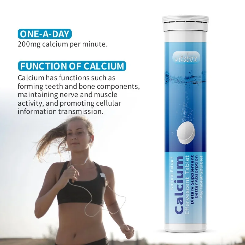 Hot selling Factory wholesale   Calcium effervescent tablet 200mg Calcium effervescent tablets