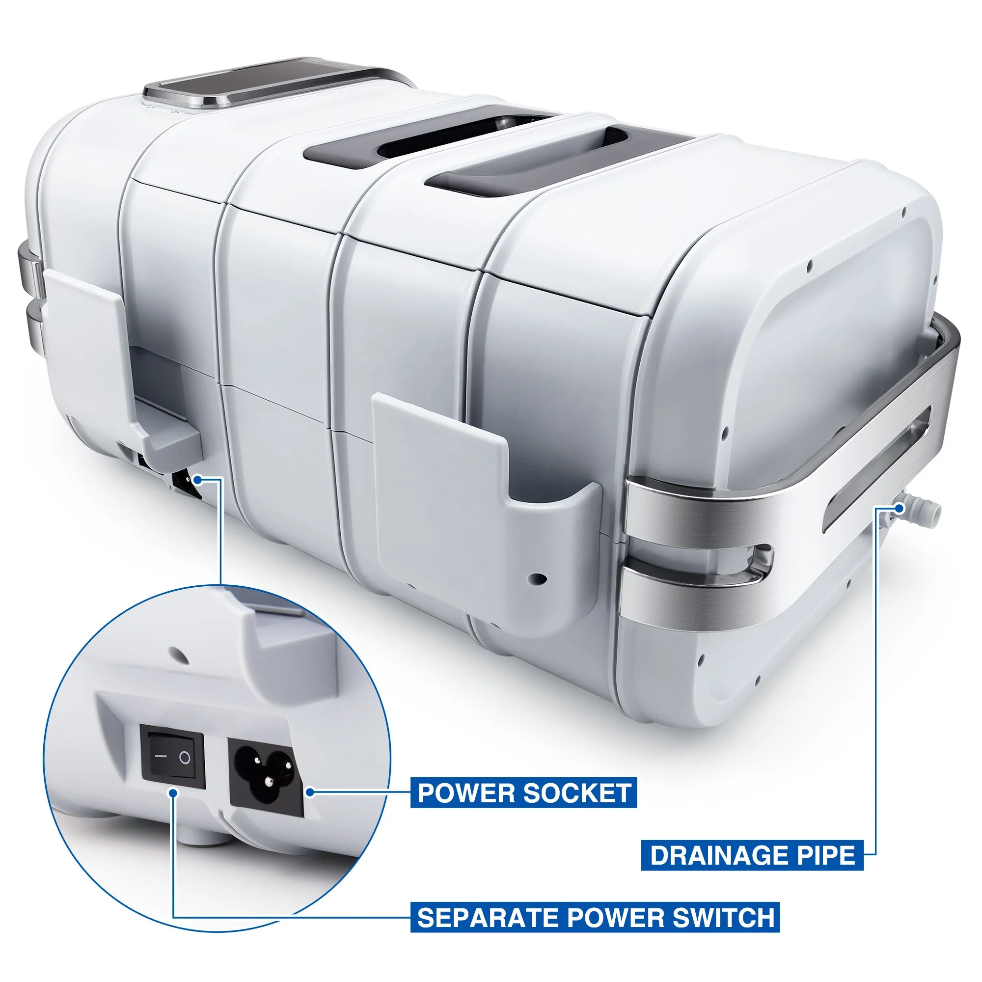 Touch screen 3L dental heated ultrasonic cleaner
