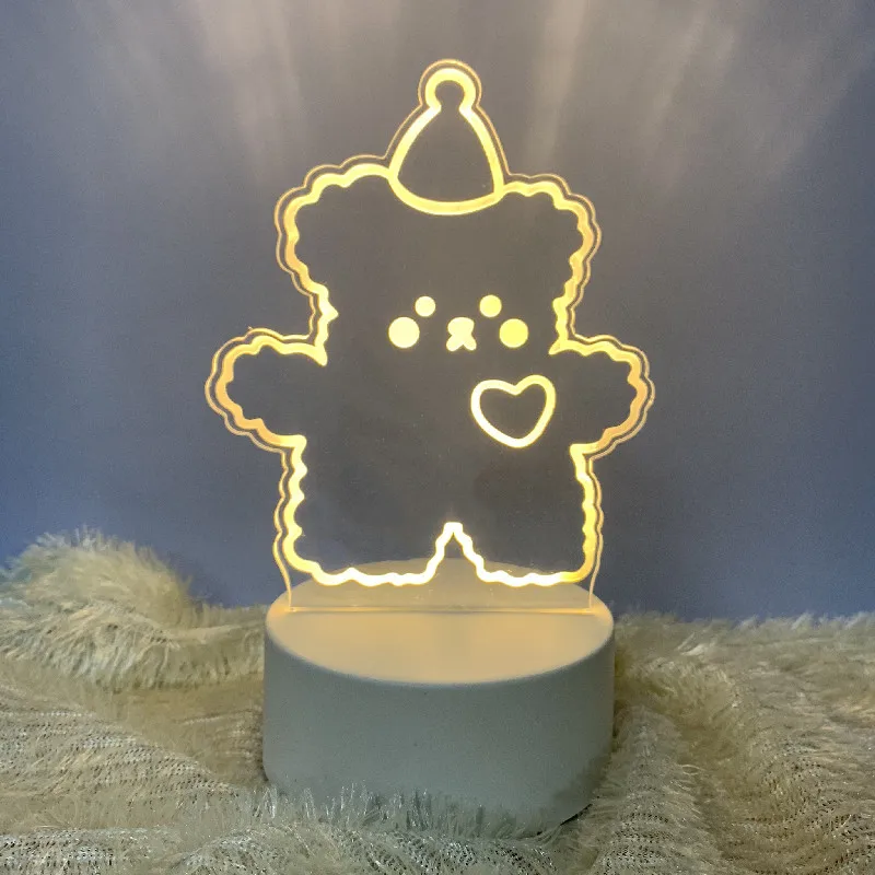 Hologram 3d Illusion Lamp for Kids Child Bedroom Decor Night lights USB Led Night Light