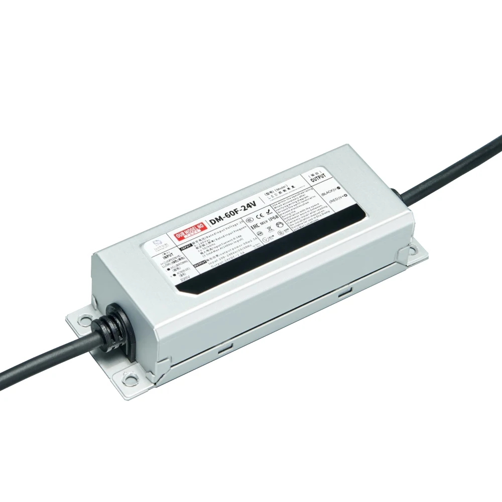 Growling high quality m w  silver waterproof ip68 36w led driver 24v 1.5a power supply for led light