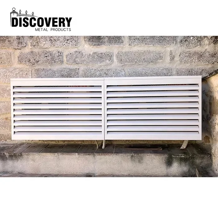 Outdoor Metal Aluminum Air Conditioner Cover Conditioner Protect Decorative Ac Cover
