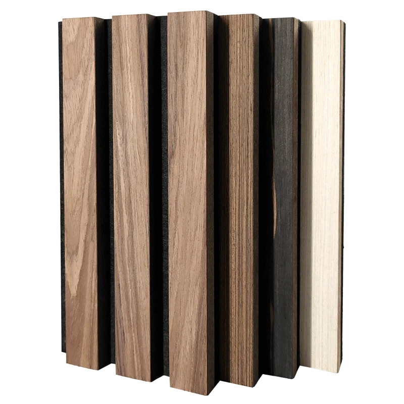 Dayin Manufacturer NEW ARRIVAL Modern simple Slatted acoustic panel on wall wood decor for living room bedroom noise reduction