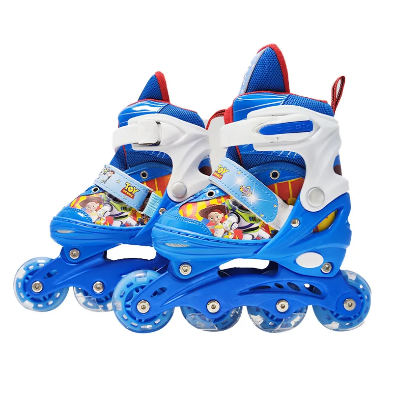 Low Price Kick Speed Roller Skate Shoes For Kids With A Set Helmet Protectors