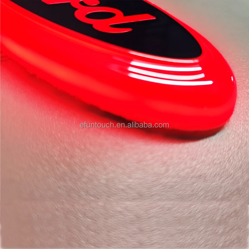 Customize Compatible  7 inch  Front Rear RED Blue White 4D LED Ford Emblem Logo Use for Ford F150 Accessories