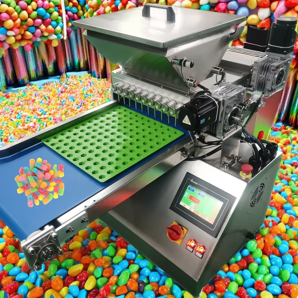 Bear Gummy sweet make Machine Vitamin Jelly gummy Candy depositor Bean Automatic Production Small Desktop Shape