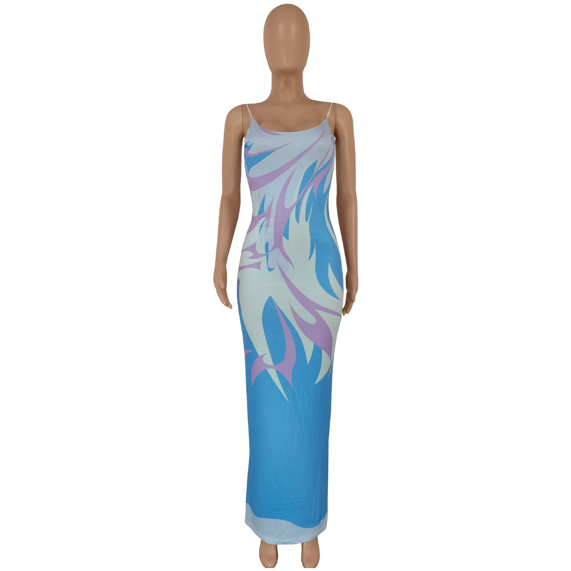 H2814 women clothing beach light blue strapless sexy orange sleeveless elegant bohemia fitness long dresses