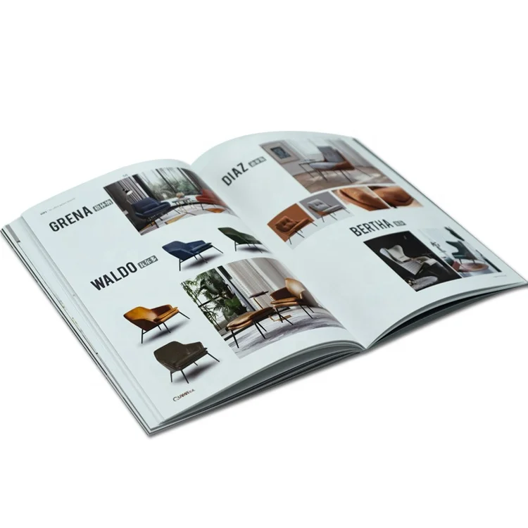 Magazine Book Printing Services Custom Catalogue Printed