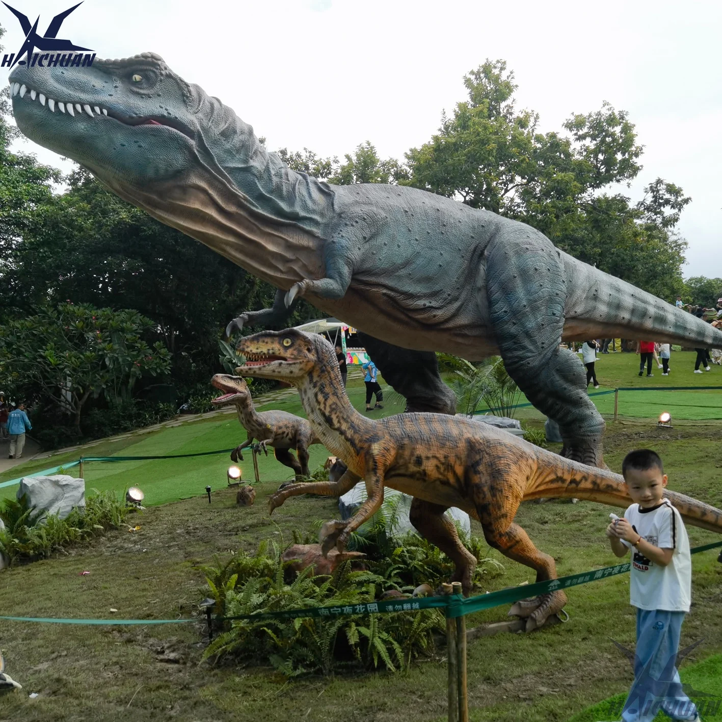 Custom All Kinds Of Prehistoric Life Like Animatronics Dinosaurs for Jurassic Park Decoration