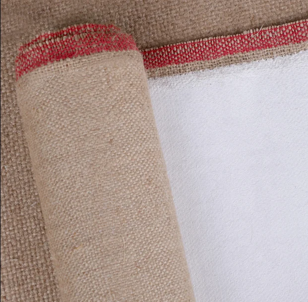 Transon 5130 Primed 100% Jute Canvas Roll with Medium Texture for Oil and Acrylic Painting
