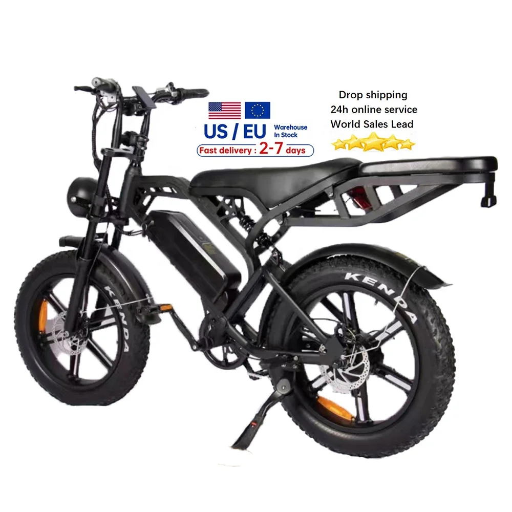 V20 Pro fatbike 20*4 дюйма 2-местный электровелосипед Электрический горный велосипед для внедорожного велосипеда
