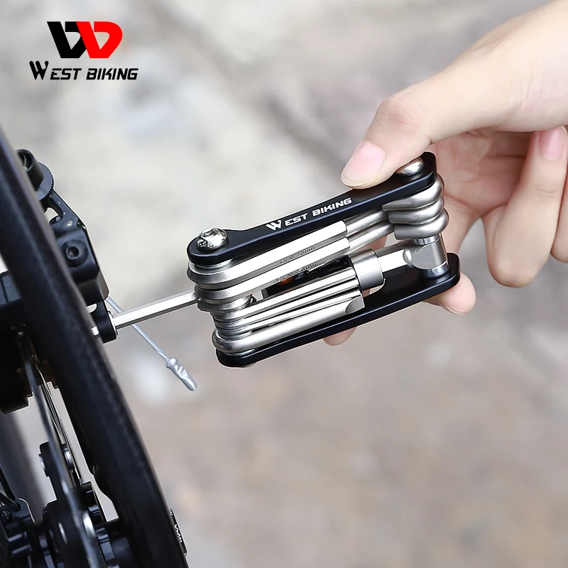 WEST BIKING Mini 11 In 1 Repair Tool Cycling Multi Bike Accessories Set Bicycle Repair Tools Durable Convenience Bike Tool Set