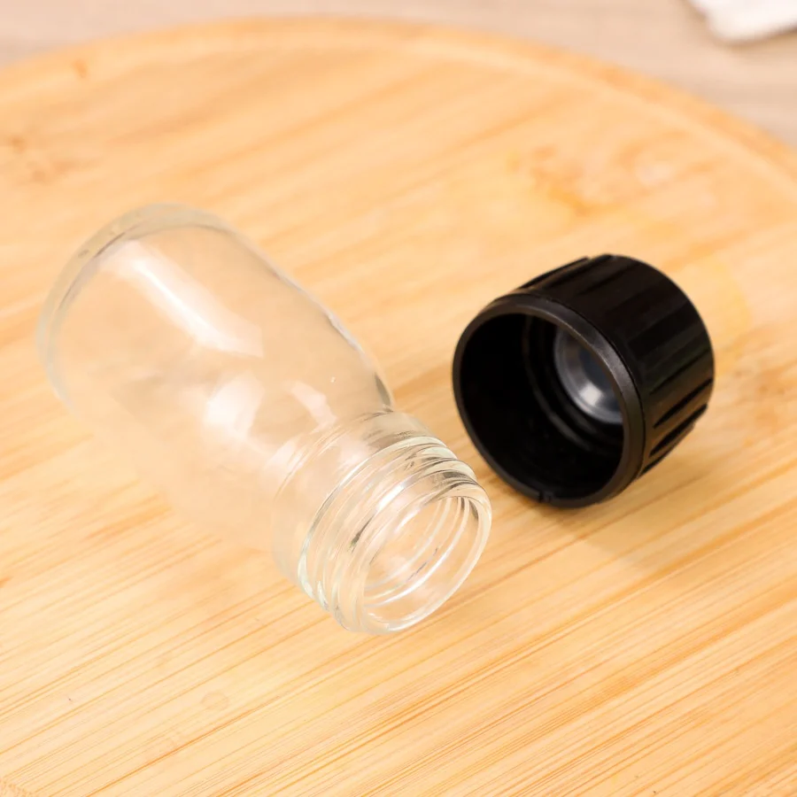 Clear 30ml 60ml 100ml 120ml 125ml 200ml 250ml 300ml 500ml Round Syrup Glass Bottle With Plastic Tamper Evident Cap