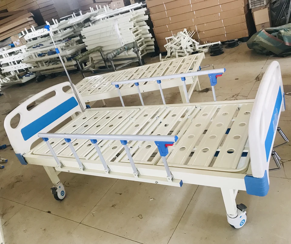 2 shaker hospital bed high-quality nursing bed medical manual double shaker