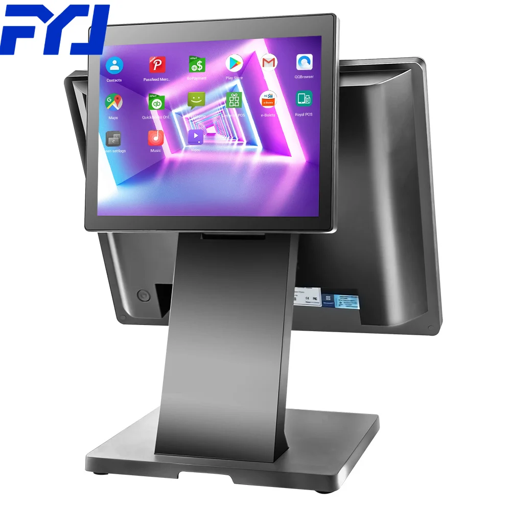 FYJ F2-5 Automatic Electronic Caja Registradora Win10 Android 15 Inch Punto De Venta Ordering Payment Business Cashier Machine