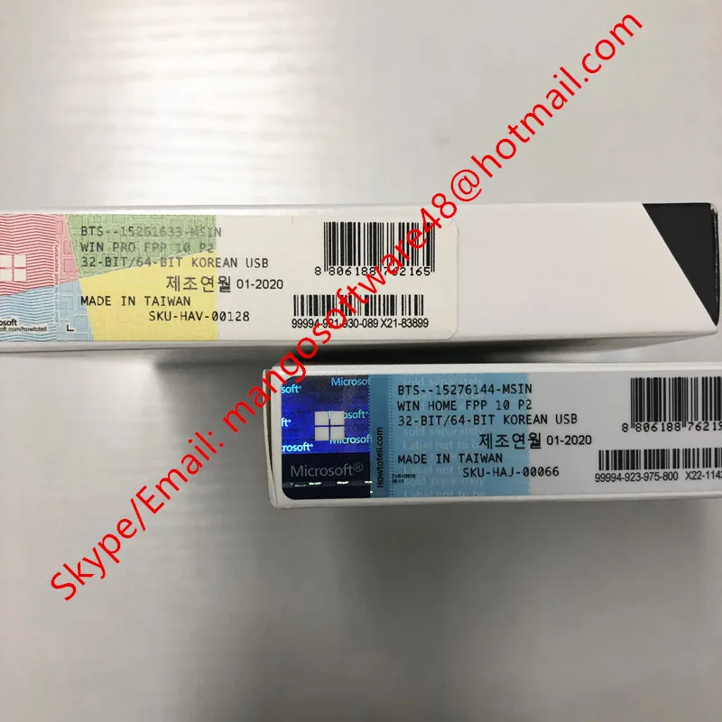 
Korean software FPP key Windows 10 Professional Pro Korean version USB Flash Drive 3.0 Retailbox Made in Tanwai 