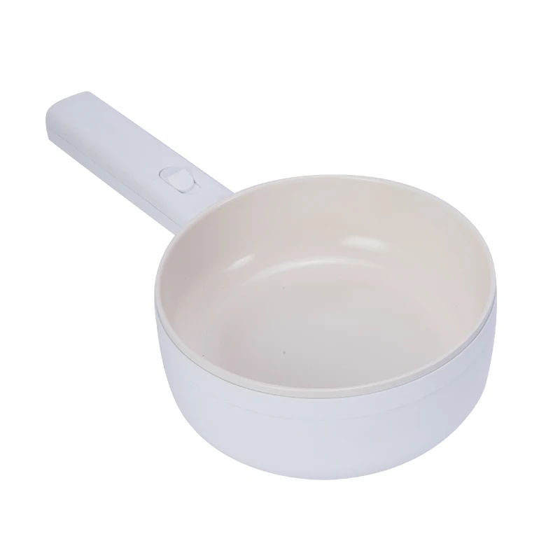 High Quality Mini White Multifunctional Frying Pan Home Style Dishes Non-stick Electric Cooking Pot With Steamer