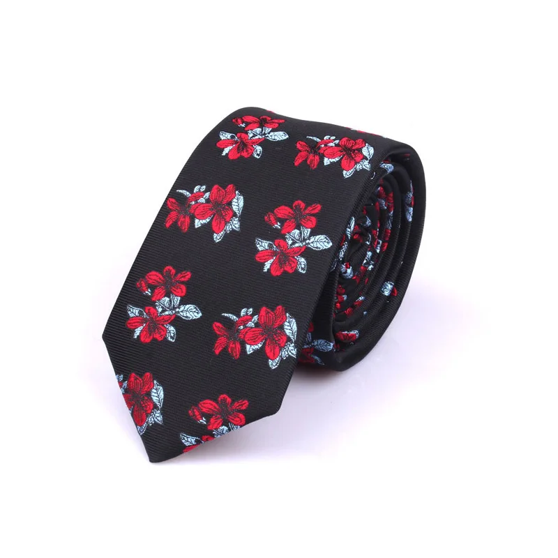Мужской галстук на заказ, узкий галстук с цветочным принтом для мужчин и женщин, красный галстук с цветочным принтом, галстук-бабочка для вечеринки, свадьбы, костюмы, унисекс галстук, подарки