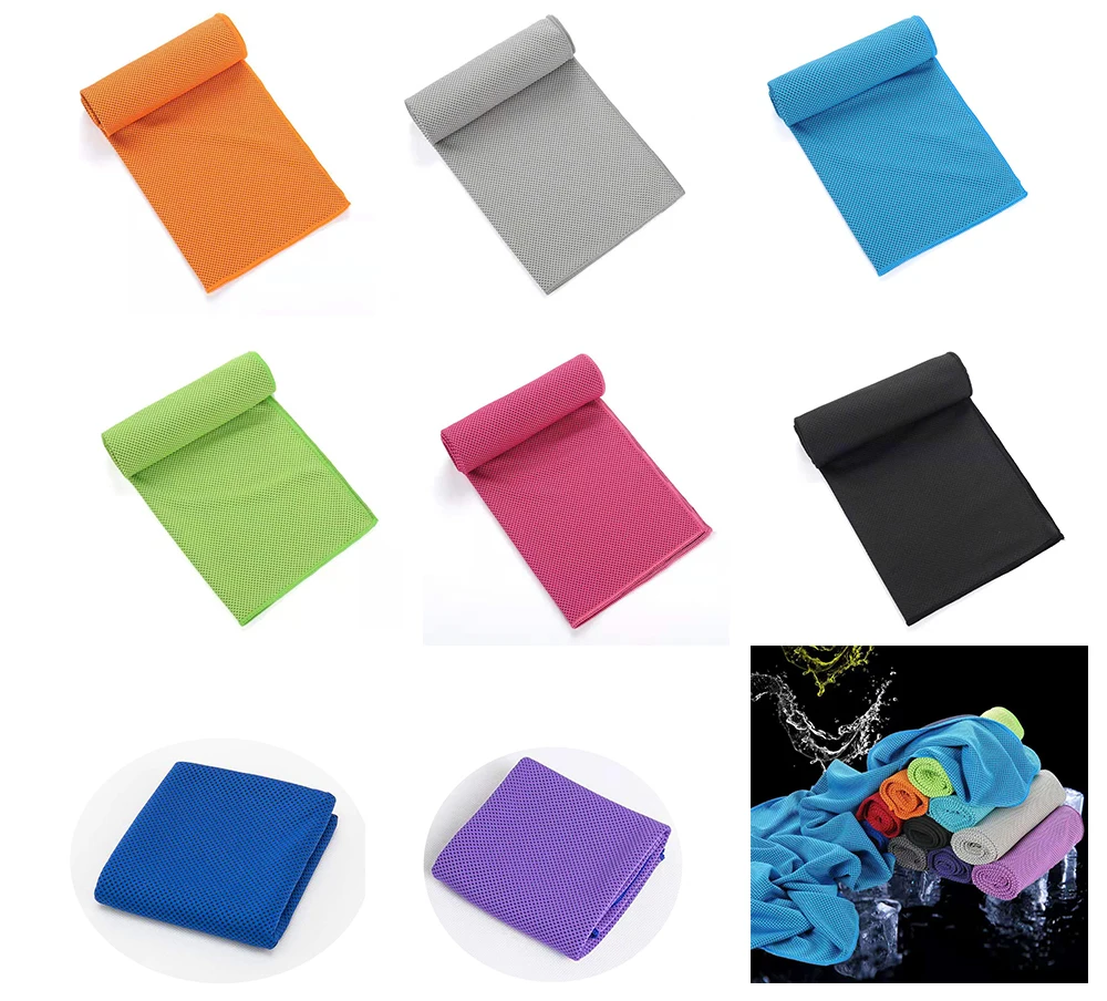 Glofit Portable Sports Workout Fitness Gym Yoga Pilates Travel Camping Ice Cool Towel Quick Dry Microfiber Cooling Towel