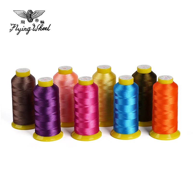 In Stock 4000 Meters Polyester Embroidery Thread Tex27 Ticket120 120D/2 Colorful Sewing Thread