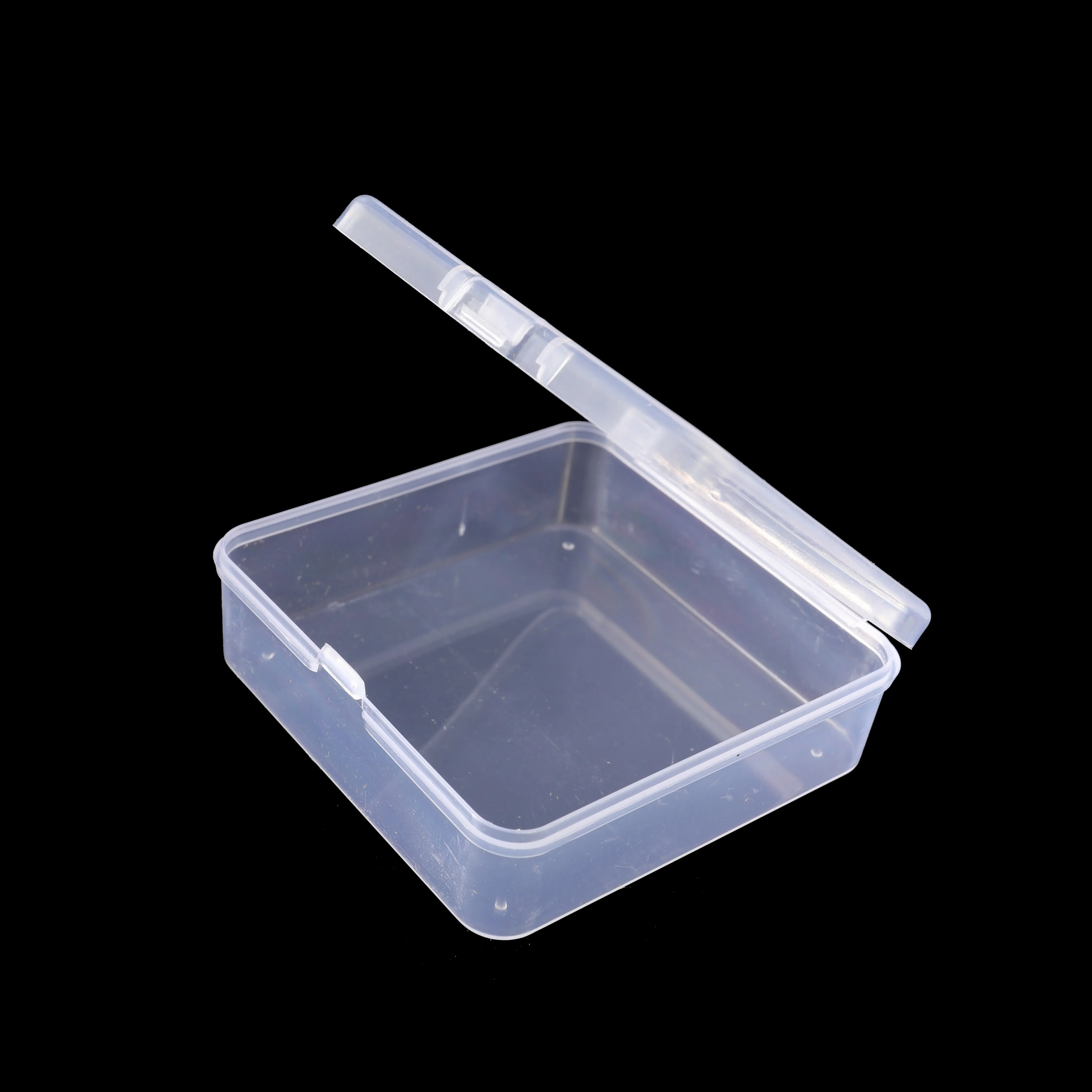 Customized Transparent Multifunction Accessory Storage Square Small Plastic Clear Storage Boxes With Lid