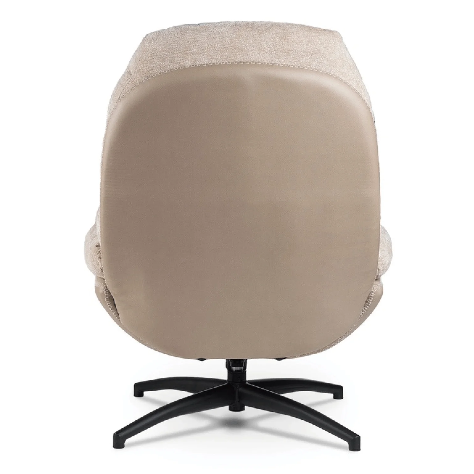 SANS Upholstered Swivel Leisure Accent Chair with Ottoman Adjustable Height Modern Rocking Chair