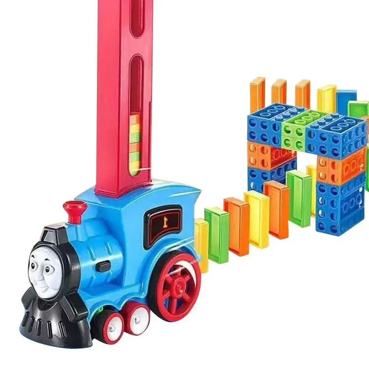 
Kids Domino Train Blocks Set Domino Building Stacking Blocks Toys Train blocks set 