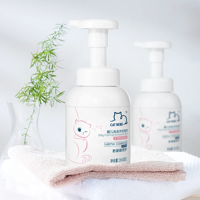 
Gentle Clean 260ml Foam Type Baby Shower Care Shampoo Kit For Baby 