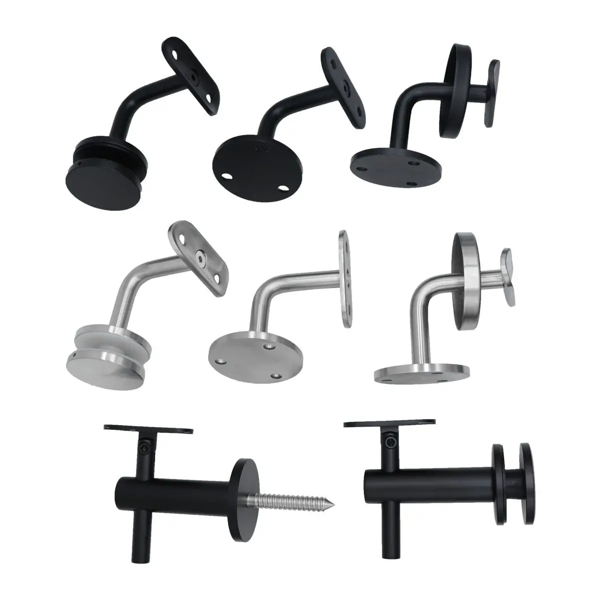 ZD Have In Stock Wall mounted stainless steel stair railing pipe holder handrail bracket