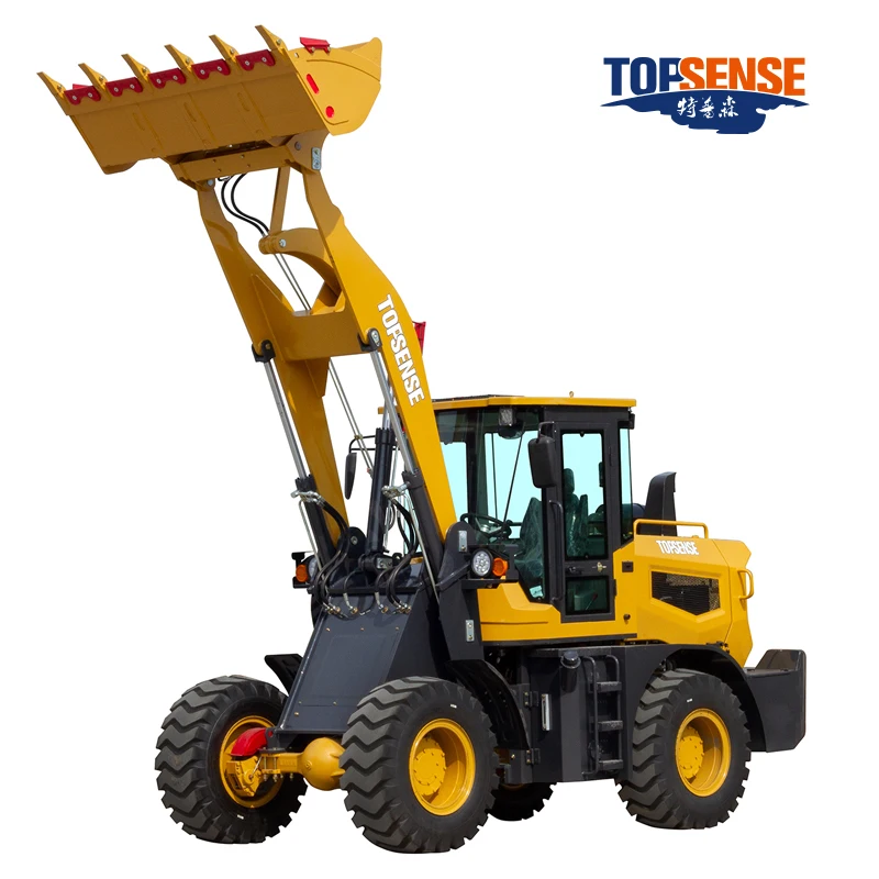 Factory Price!! New Rear Hood Design Easy to Maintain 2000kg Wheel Loader 2 Ton diesel Compact Front End Loader