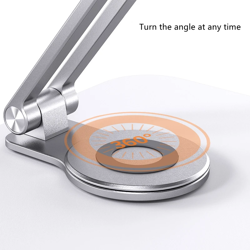 Foldable Aluminum Laptop Stand for 17 inch Desktop Stand for Book Wooden Height Adjustable Rotating Holder for Reading