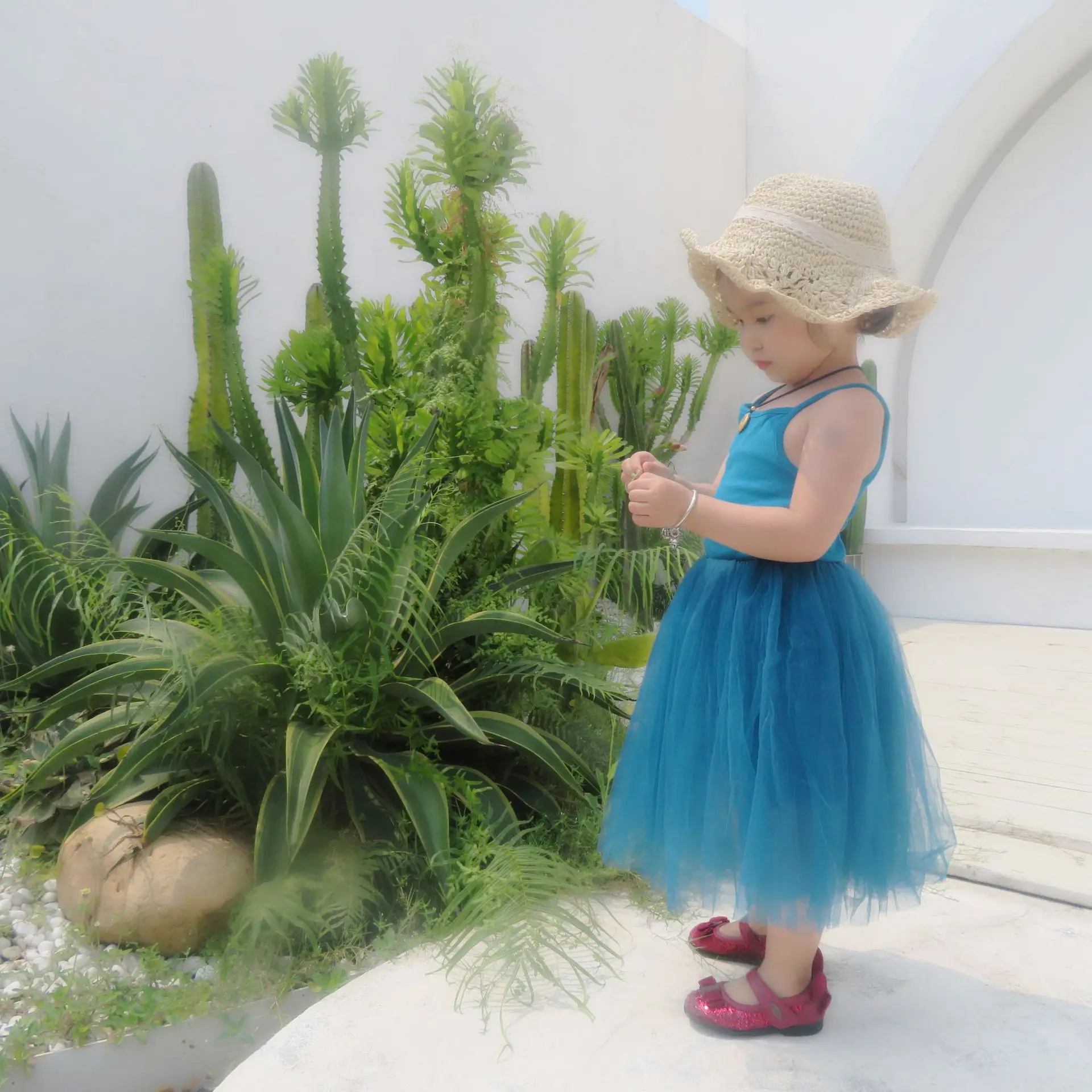 cake tutu design solid colors baby girl dresses 1-8 years image