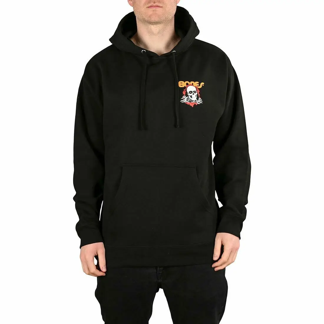 wholesale thick fleece winter hoodies for men printing Skeleton logo 100% cotton 320 gsm hoodies