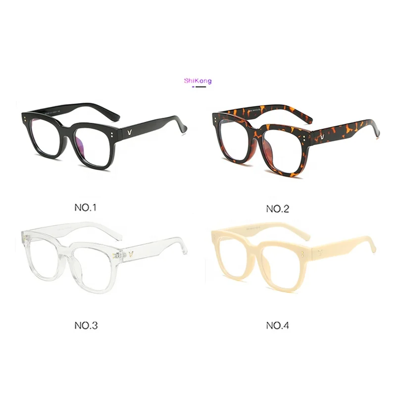 
2020 New Ready Goods High Quality Custom Logo Wholesale PC Anti Blue Light Unisex Optical Frame Eyeglasses Spectacle Frames 3838 