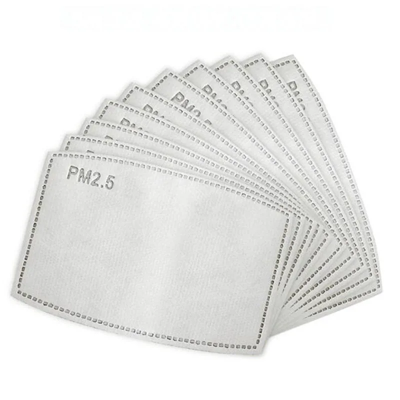 
5 Layer Filter Anti Dust Filter Pm 2.5 Activated Carbon Maskes Filter for Cotton Face Maskes 
