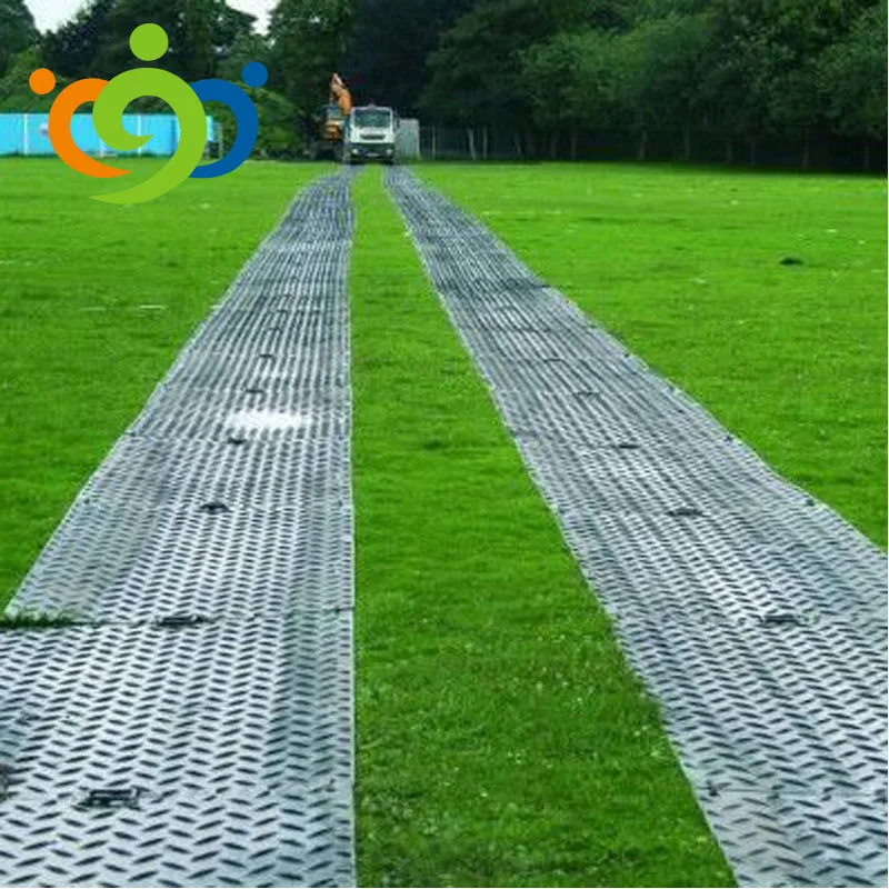 Durable Crane Mats Ground Guards Actavo Polyethylene Track Panels