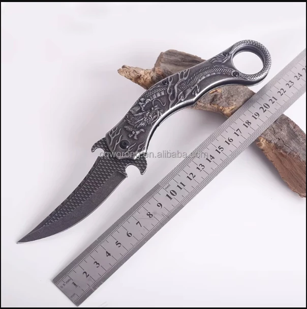 Reliable  Brand Unique Design Multi-Purpose Stainless Steel Satin Blade Outdoor Knife