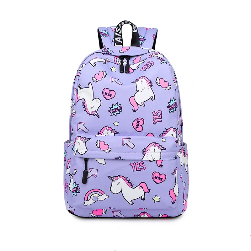 In stock RTS unicorn backpack kawaii comfortable student waterproof bag pack for girls