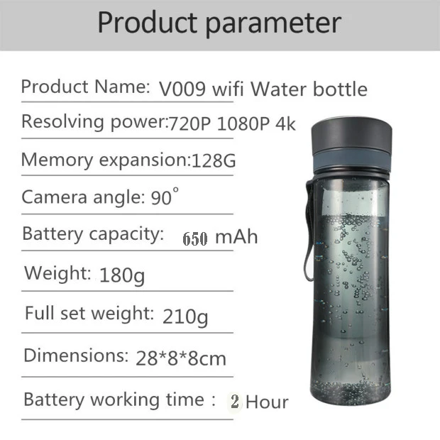 New bottle Camera HD 1280*960 water cup Camera bottle Mini DV Motion Detection video recorder mini camcorder