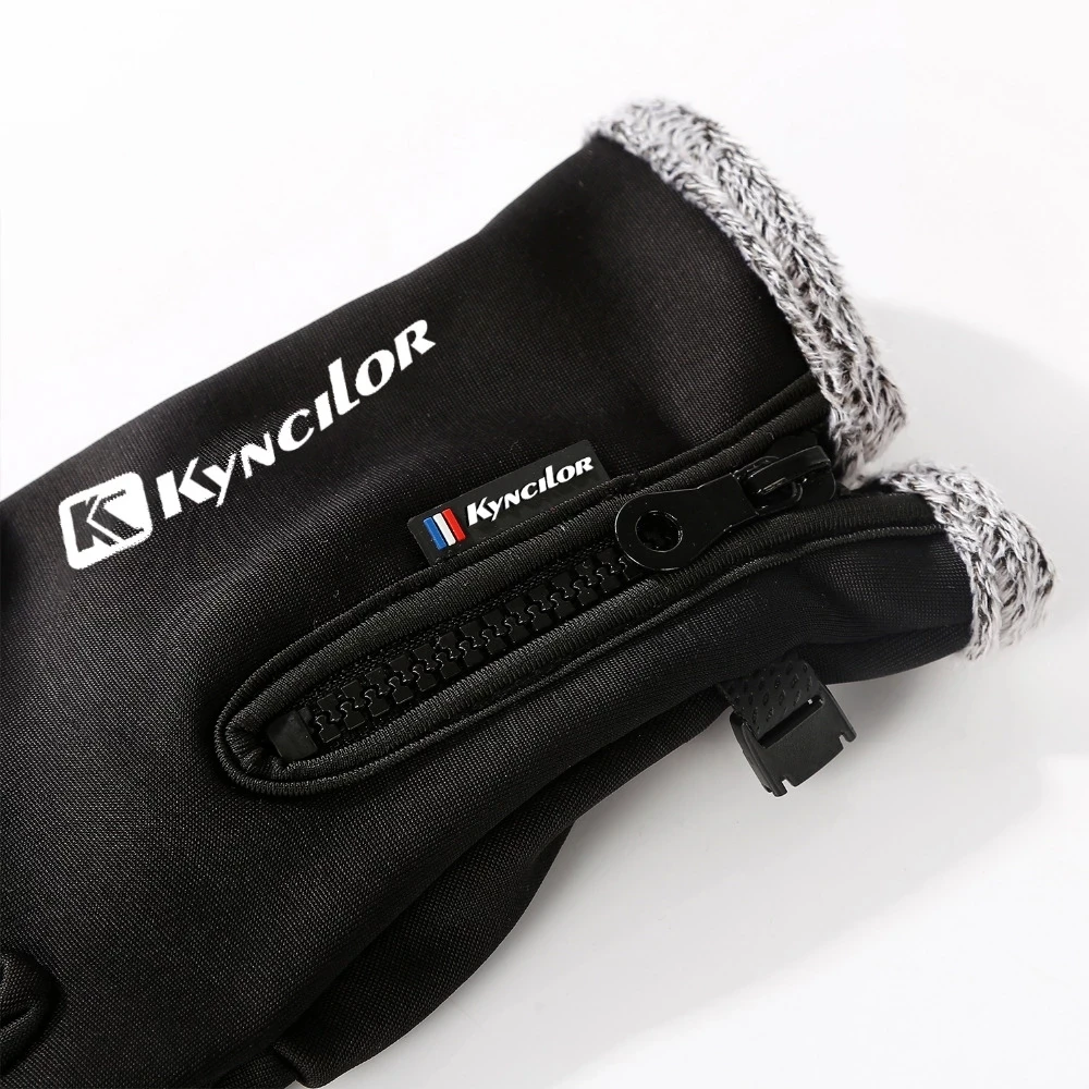 Cycling Gloves Winter Waterproof Anti-skid Velvet Riding Motorcycle Gloves Hiking Full Finger Warm Cycling Gloves
