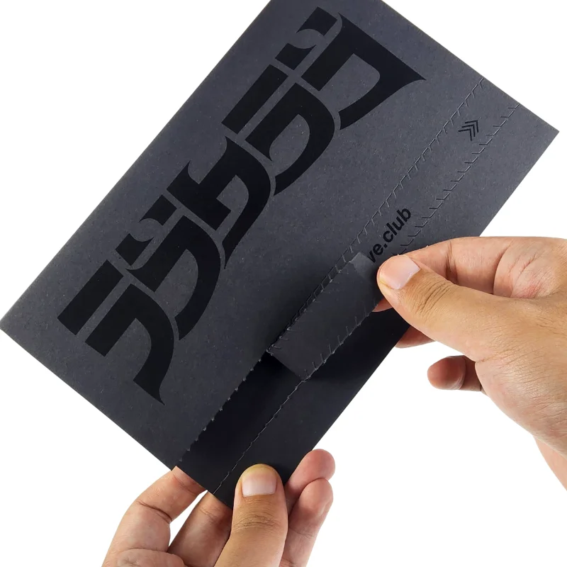 Wholesale Custom Spot UV Printing Black Card Thank You Card Envelope for Gift Greeting Card Packaging