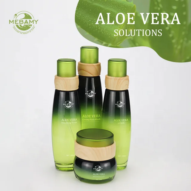 Hot Sale Aloe Vera Extract Vegan Skin Care Set for Women Repair Anti Acne Aloe Vera Skin Care Set for Sensitive Skin