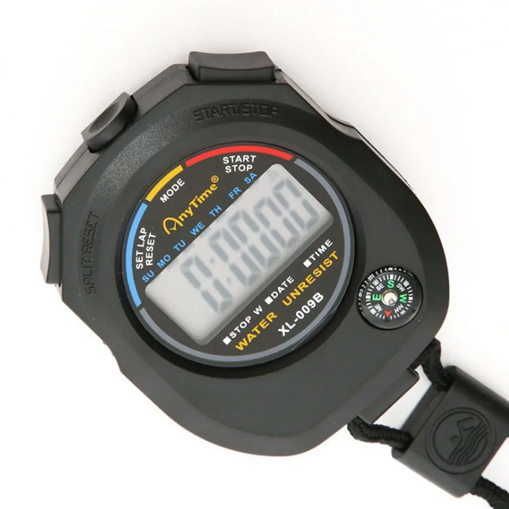 LCD Digital Professional Chronograph Timer Counter Sports Stopwatch Stop Watch