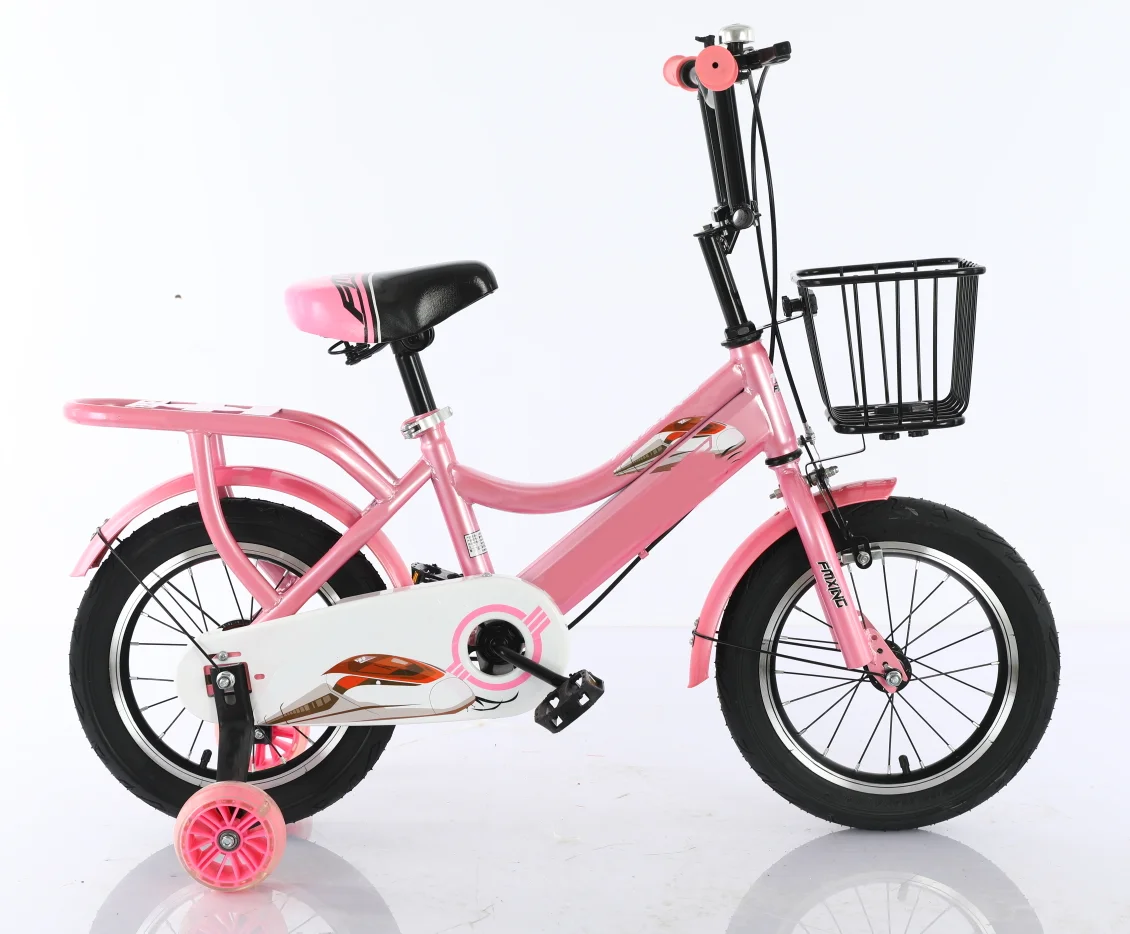 16inch steel frame kids bike with integrated wheel and training wheels wholesale children bicycle for 4-12 years old child