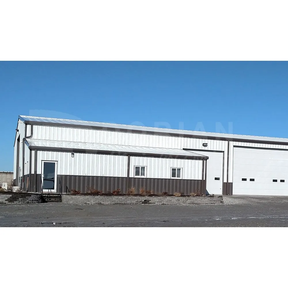 50 x 120 Prefabricated Metal Building Prefab Steel Structure Scrap Warehouse With Living Quarters